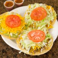 Bean and Meat Chalupa · Cheese, lettuce and tomato.