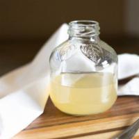 2 oz. 24 Hour Cure Booster · Apple cider vinegar, orange, lemon, garlic, ginger and turmeric.