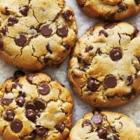 Chocolate Chip Cookie · Baked sweet dough. 