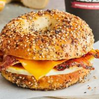 Egg, Peppered Bacon & Cheese Sandwich · 