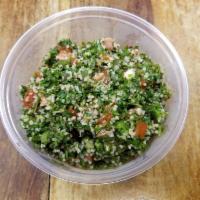 Tabbouleh Salad  · Parsley. cracked wheat, tomatoes, olive oil, green onions, lemon juice, herbs and spices.  A...