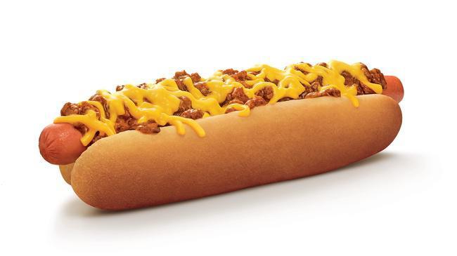 Footlong Quarter Pound Coney · Foot long quarter pound hot dog, hot chili & melted cheese