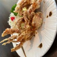 Soft Shell Crab Tempura · Fried soft shell crab served with ponzu.