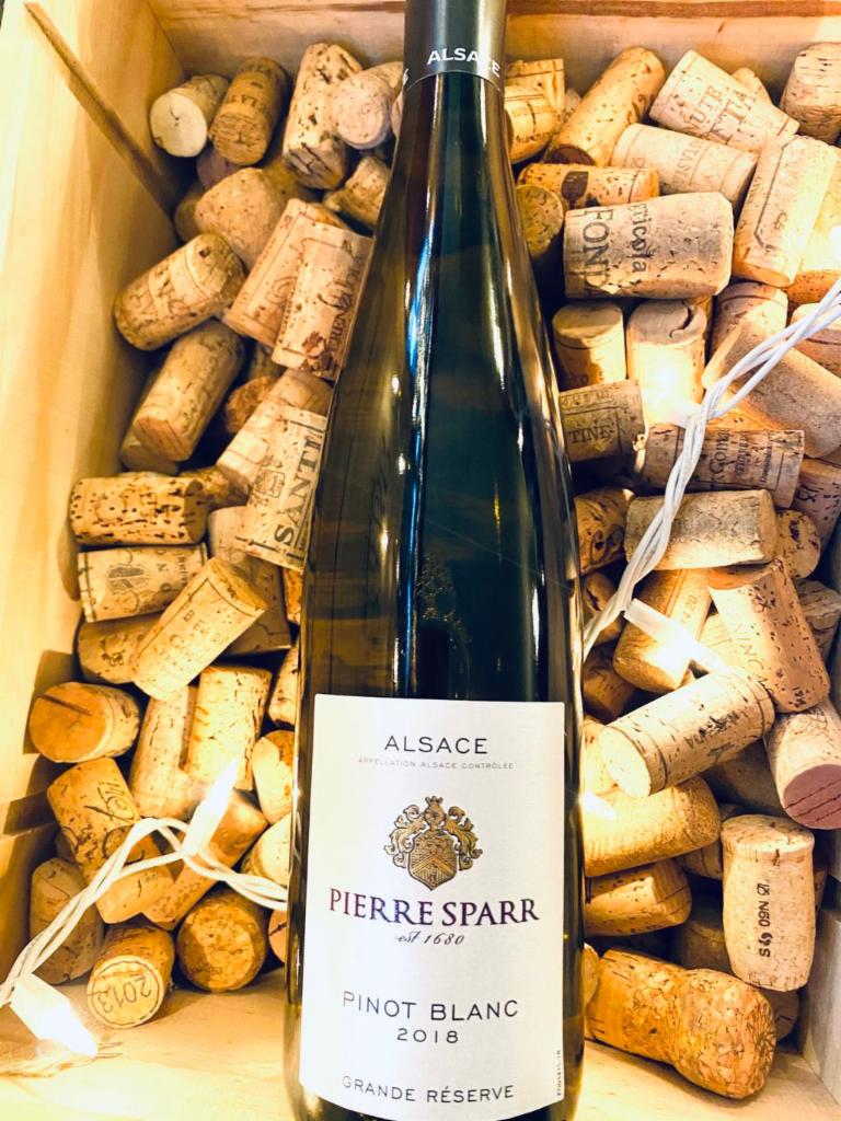Pierre Sparr - Pinot Blanc · Must be 21 to purchase. Alsace, France. Aromas reminiscent of farmer's pears, aromatic mountain hay and lemon peel are followed by delicate fruit flourishes, exotic coriander and minerals. 