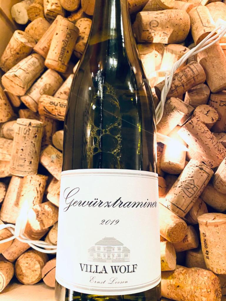 Villa Wolf, Gewürztraminer  · Must be 21 to purchase. Pfalz, Germany. Clean, fruity and wonderfully light on its feet, showing off the aromatic charm of the variety without being heavy or ponderous.