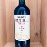 Domaine de Compostelle, Pomerol - Merlot · Must be 21 to purchase. Deep black cherry color. Very nice nose marked by hints of strawberr...