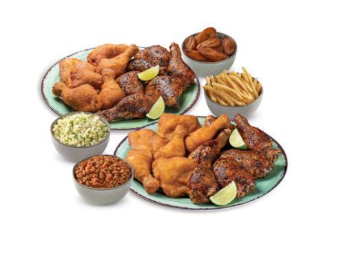 22 Piece Family Flavor Meal  · Campero Fried Chicken Legs and Thighs. Includes 4 Family Sides.