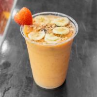 8. Strawberry Banana Blast Smoothie · Strawberries, bananas, mango, and mango nectar.