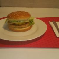 Turkey Burger · Served on a fresh toasted sesame bun with 1/4 pound of 100% Turkey and, with lettuce, tomato...