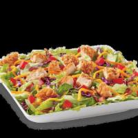 Crispy Chicken BLT Salad · 
Served with your choice of dressing and topped with crispy chicken, chopped tomatoes, crisp...
