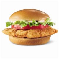 Crispy Chicken Sandwich · A crispy chicken fillet topped with crisp chopped lettuce, thick-cut tomato, and mayonnaise ...
