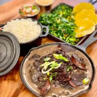 Feijoada for One · Feijoada (black beans stew with dry beef, pork sausage, pig feet and bacon) Served with Rice...