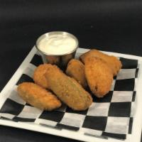 Jalapeño Poppers · 6 Poppers served with Ranch