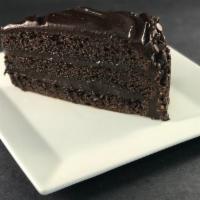 Chocolate Cake · Triple Layered Cake with Chocolate Icing and Chocolate Chips