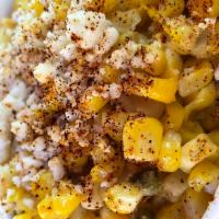 Griddle Corn · Pan roasted on a seasoned griddle our crisp sweet corn is blended in a rich and creamy butte...