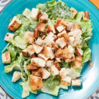 MMG Caesar Salad · Chicken or steak, Parmesan cheese, and zero carb Caesar dressing on a power blend of romaine...