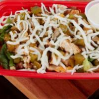 Philly Caesar Salad  · Grilled chicken or steak, over a power blend of romaine, spinach, and baby kale, fajita gril...