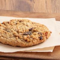 Oatmeal Raisin Pecan Cookie · Hearty oatmeal cookie studded with raisins and pecans.