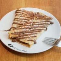 Crepes With Sugar · A light, buttery crepe with optional Gianduja (Chocolate and Hazelnut), Salted Butter Carame...