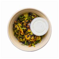 Roasted Brussels Sprouts with Ranch Dressing · Shaved brussels sprouts, roasted with grilled onion, dressed in a maple sriracha sauce with ...