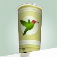Super Green  · Matcha Green Tea, Fresh Spinach, Pineapple, Non-Fat Frozen Yogurt, Soy Milk, Immunity, Multi...