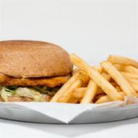 Chicken Breast · Marinated and grilled chicken breast, lettuce, tomato, onion and mayo
