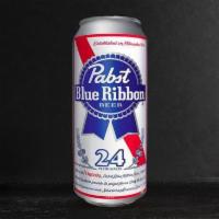 Pabst Blue Ribbon Lager 16oz Can · American Adjunct Lager - Milwaukee, TN - 4.6% ABV - 16oz Can - Brewed with a combination of ...