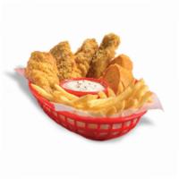 Steak Finger Basket · Steak strips are served with crispy fries, Texas toast, and your choice of dipping sauce, su...