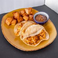 Breakfast Tacos  · Breakfast tacos with your choice of ham, bacon, country sausage, chorizo or sausage link. 3 ...