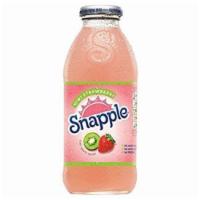 Snapple · Strawberry kiwi glass bottle.