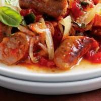 Sausage and Peppers with Cheese Dinner · Served with Italian bread and your choice of spaghetti or ziti.