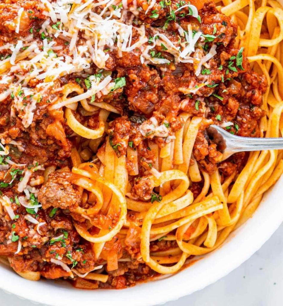 Meat Sauce with Cheese Dinner · Served with Italian bread and your choice of spaghetti or ziti.