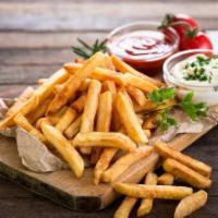 French Fries · Fresh basket of hand-cut potatoes.