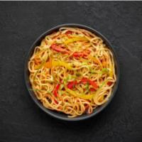 The Shrimp Hakka Noodles · Classic Hakka style noodles are stir fried to perfection.