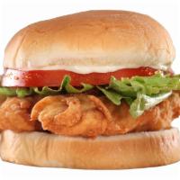Original Chicken Sandwich · Grilled or hand breaded chicken tenders, topped with mayo, lettuce and tomato on a steamed b...