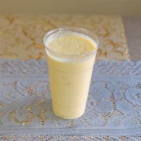 67. Mango Lassi · Fresh yogurt blended with mango and served chilled.