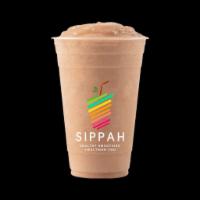  S25. Peanut Butter Cup Smoothie (Vegan (Plant Based), Gluten Free, Kosher, No Added Sugar)   ·  Non-GMO Bananas, Raw Cocoa Powder and Peanut Butter. Blended with Fresh Non-Dairy (Plant Ba...