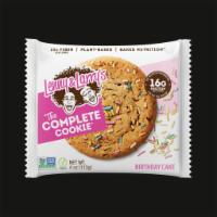 Lenny & Larry's Complete Cookie - Birthday Cake - 4 oz (Vegan (Plant Based), Kosher, No Added Sugar, High Protein)  · Satisfyingly firm and chewy, our delectable birthday cake vegan protein cookie is packed wit...