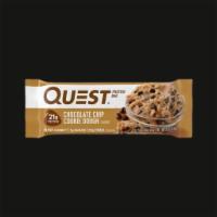  Quest Protein Bar - Chocolate Chip Cookie Dough - 2.12 oz (Gluten Free & Kosher)  ·  No other protein bar tastes like sneaking a spoonful of cookie dough straight from the bowl...