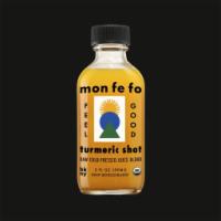  Mon Fe Fo - Turmeric Shot - 2 oz (Organic, Gluten Free, Non-Gmo, Lactose-Free)  ·  Cold-pressed juice blend. Organic orange juice, organic turmeric, organic lemon juice, orga...