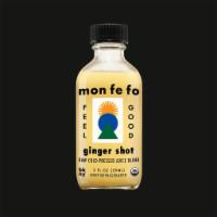  Mon Fe Fo - Ginger Shot - 2 oz (Organic, Gluten Free, Non-Gmo, Lactose-Free)  ·  Cold-pressed juice blend. Organic ginger root juice, organic lemon juice and organic honey. 