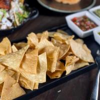 Chips and Salsa  · Chips come with 3 homemade salsa: red salsa, green salsa, and Pico de Gallo.