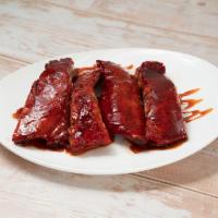 19. BBQ Spare Ribs · A cut of meat from the bottom section of the ribs. Ribs that have been broiled, roasted, or ...