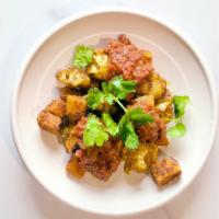 Spice Roasted Cauliflower · Bite-sized and eastern-influenced. Roasted cauliflower, turmeric, garam masala, sweet potato...
