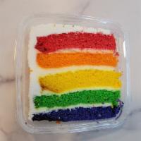 Rainbow Cake · The perfect dessert for a true rainbow lover with buttercream frosting.