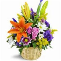 Ode to Springtime Basket · Spring is in the air with this cheerful basket! It's a perfect way to send a breath of fresh...