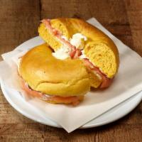Bagel with Lox and Cream Cheese · 