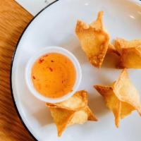 Crab Angels · crispy wonton, crab and cream cheese filling; sweet sour sauce