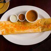 Cheese Dosa · Plain rice crepe with cheese toppings