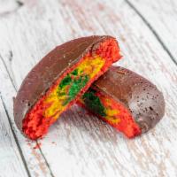 Italian rainbow cookies · Chocolate glazed italian rainbow cookie